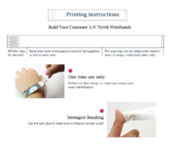 RFID Tyvek Wristband printing
