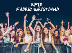 RFID Fabric Wristband for Concerts