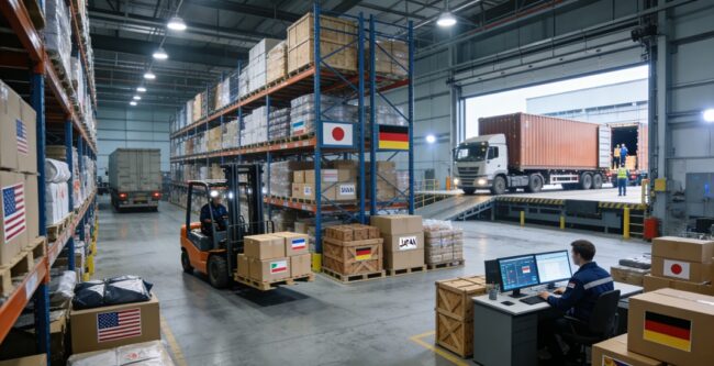 Cross-border trade warehousing