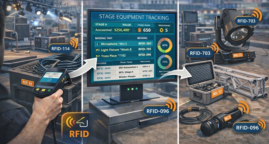 How RFID Ensures the Security of Thousands of Stage Equipment Pieces