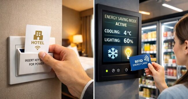 RFID Cards in Hotel and Supermarket Energy Management