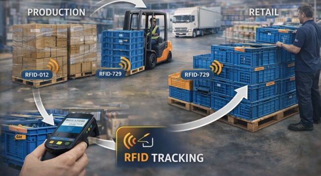 RFID Enables Smart Circular Sharing of Pallets and Crates
