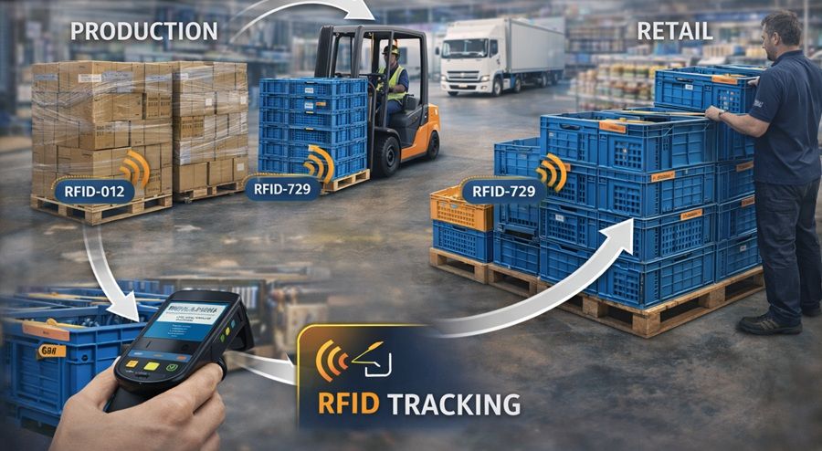 RFID Enables Smart Circular Sharing of Pallets and Crates
