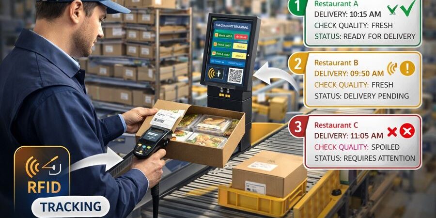 RFID Solution: Guaranteeing Food Delivery Quality and Sorting Efficiency