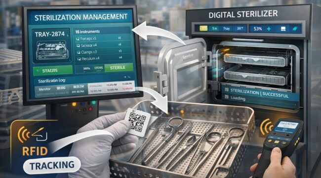 RFID Surgical Instrument Tracking and Digital Sterilization Management