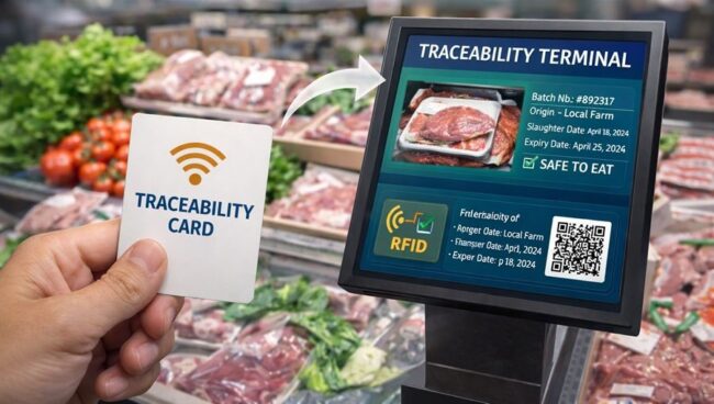 RFID traceability cards help supermarkets build a food safety chain
