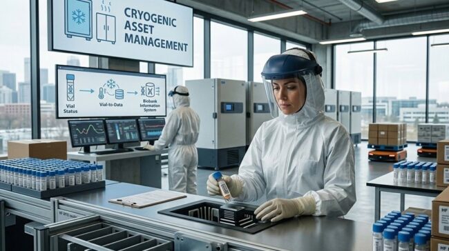 HF Micro-RFID Tags for Cryogenic Sample Tracking in Biobanks