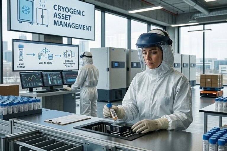 HF Micro-RFID Tags for Cryogenic Sample Tracking in Biobanks