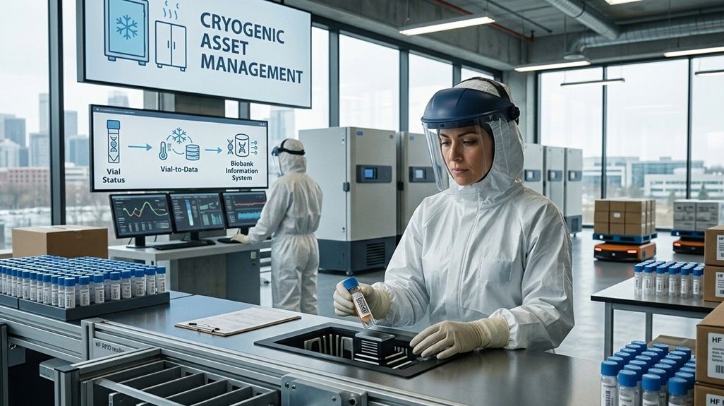 HF Micro-RFID Tags for Cryogenic Sample Tracking in Biobanks