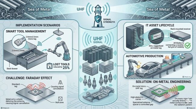 Precise Asset Tracking with On-Metal Micro UHF RFID