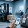 Professional warehouse scene showing RFID authentication in action: UHF reader scanning luxury goods cartons, NFC-enabled smartphone verifying product tag, clean industrial lighting