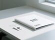 Paper-based RFID tag on a clean white desk next to a printed EU compliance document, symbolizing green electronics import compliance