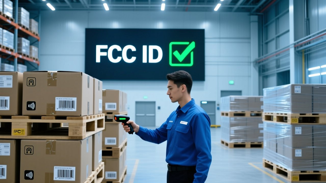 FCC Certified RFID Manufacturer warehouse with compliant RFID tags and customs clearance documentation