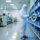 RFID inventory management in a modern Vietnamese electronics factory with handheld scanner and tagged components