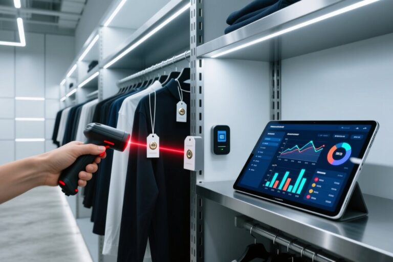 AI-powered RFID retail inventory management with smart shelf and scanner