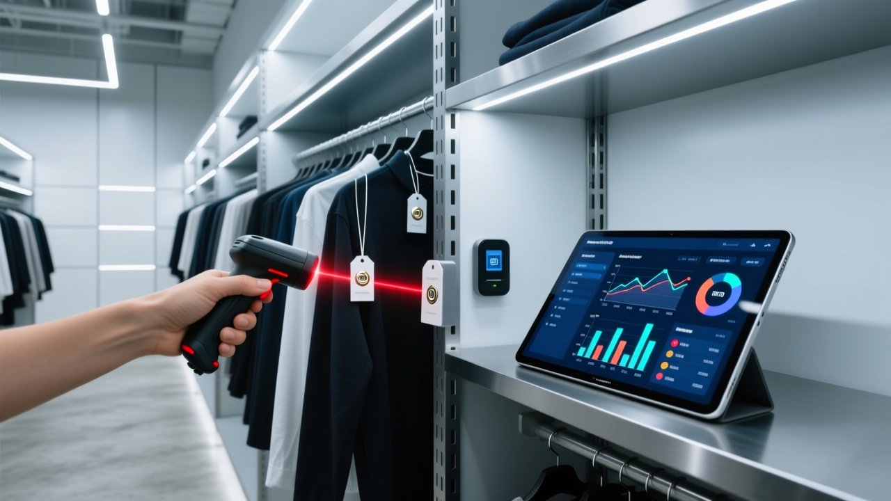 AI-powered RFID retail inventory management with smart shelf and scanner