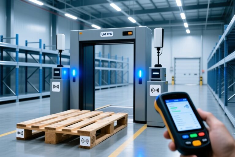 UHF RFID pallet tracking warehouse logistics North America
