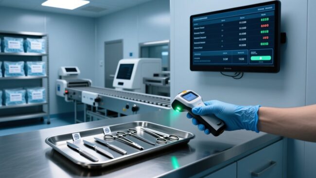 blog-cover-1782264454440 High-temperature RFID tag on surgical instrument being scanned in sterilization facility