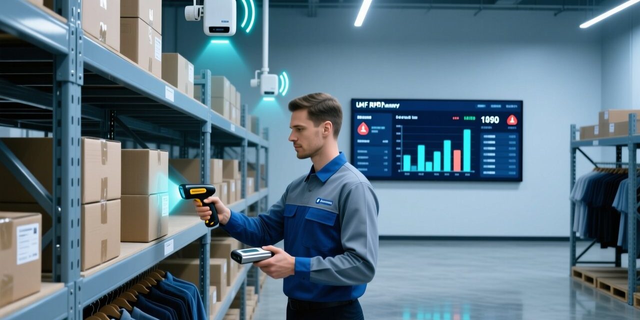 blog-cover-1782264482821 Retail warehouse RFID inventory scanning with handheld reader and digital dashboard showing stock data