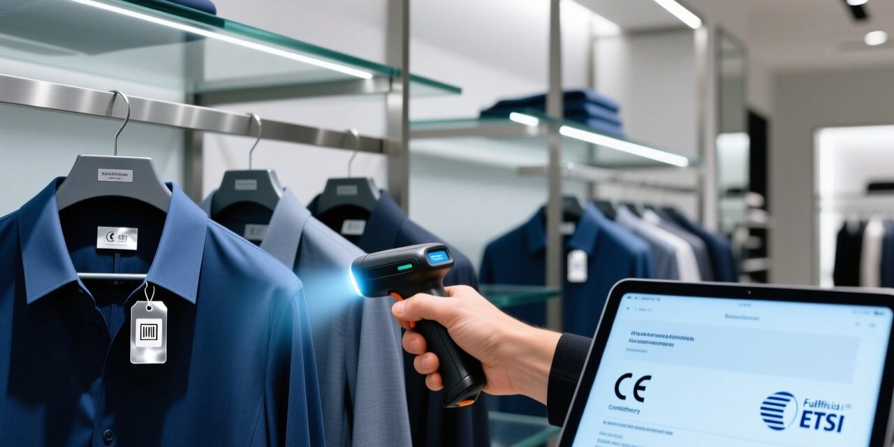 blog-cover-1782264578344 European retail RFID tag standards comparison with tags, reader and regulation document on neutral background