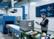 Circular economy RFID tags and waste sorting system in modern recycling facility