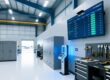 UHF RFID tool tracking system in European aviation MRO hangar with tagged tools and fixed reader portal