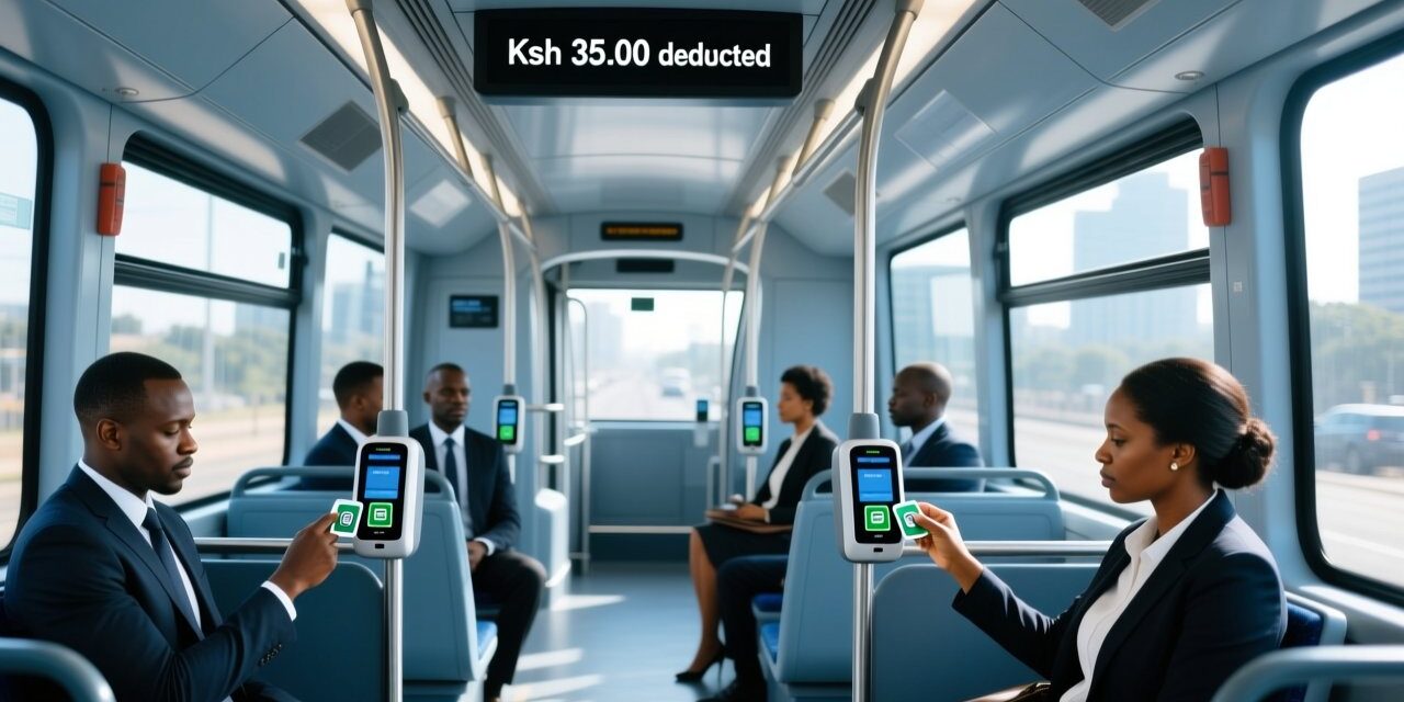blog-cover-1782264707889 Nairobi smart bus RFID ticketing with passenger tapping contactless card on validator