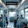 Nairobi smart bus RFID ticketing with passenger tapping contactless card on validator