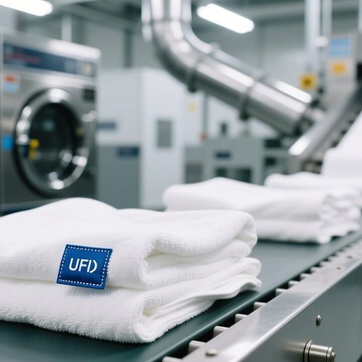 Washable RFID laundry tag test results industrial wash cycles durability
