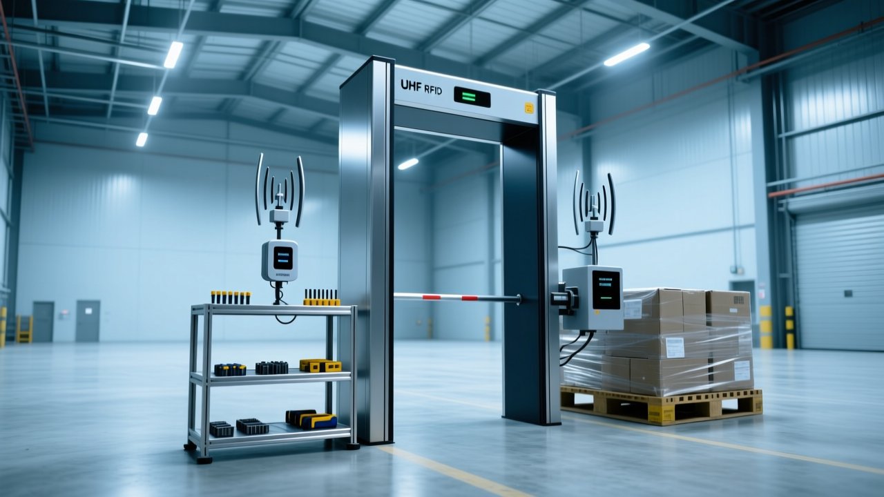 UHF RFID antenna near-field far-field comparison for warehouse portal applications