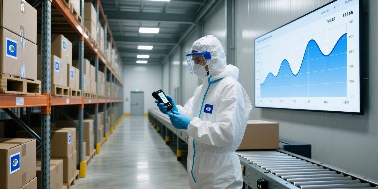 blog-cover-1784526901029 Cold storage warehouse with RFID temperature tags on boxes being scanned by a handheld reader