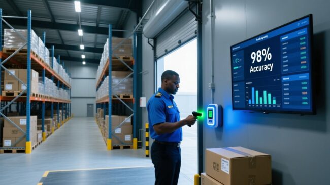 blog-cover-1784527048139 South African warehouse manager using handheld RFID reader to scan pallets for inventory accuracy