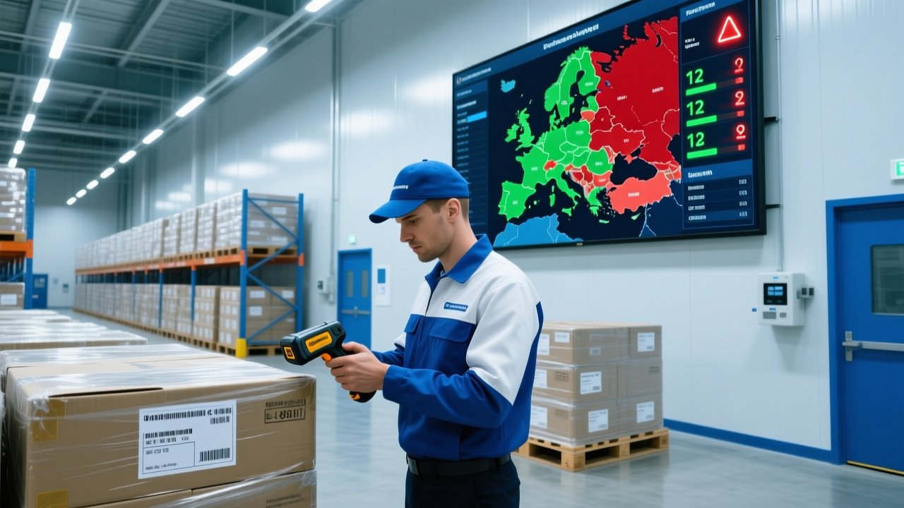 RFID temperature monitoring system for European pharmaceutical cold chain logistics