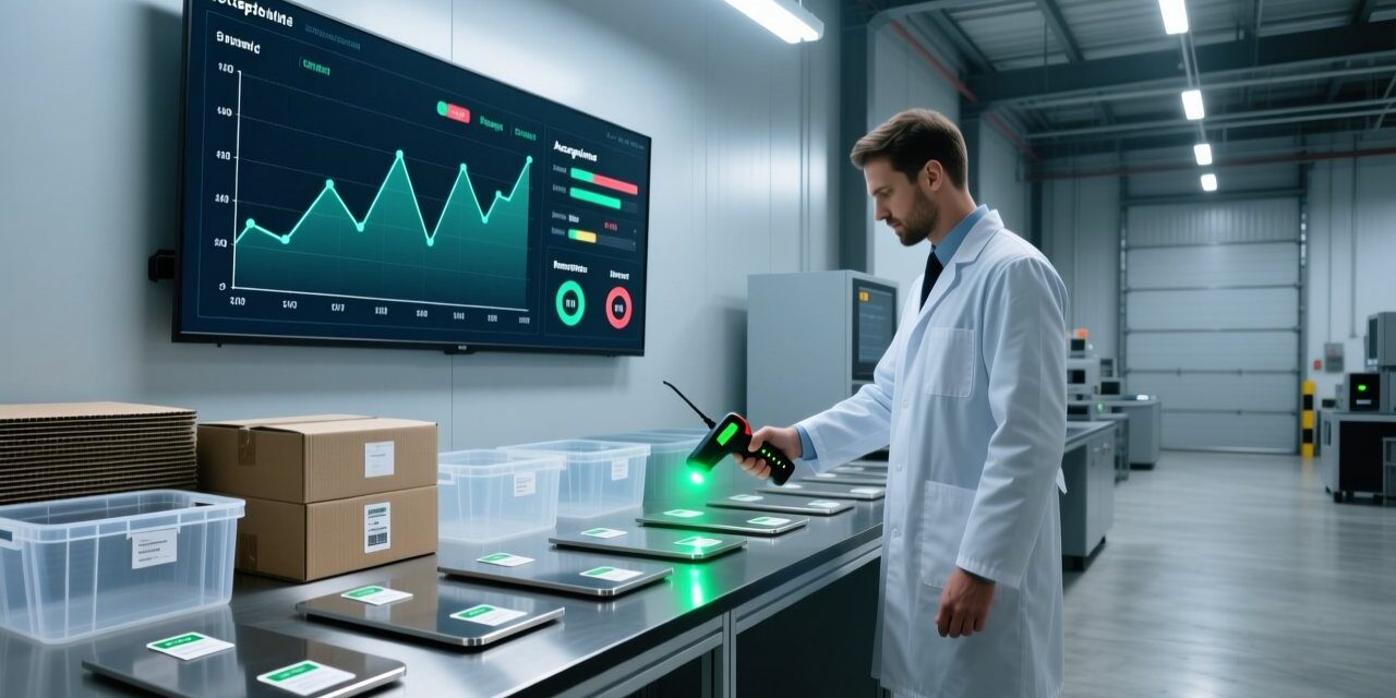 blog-cover-1784527065678 RFID tag sample testing in a modern warehouse with handheld scanner and quality verification equipment