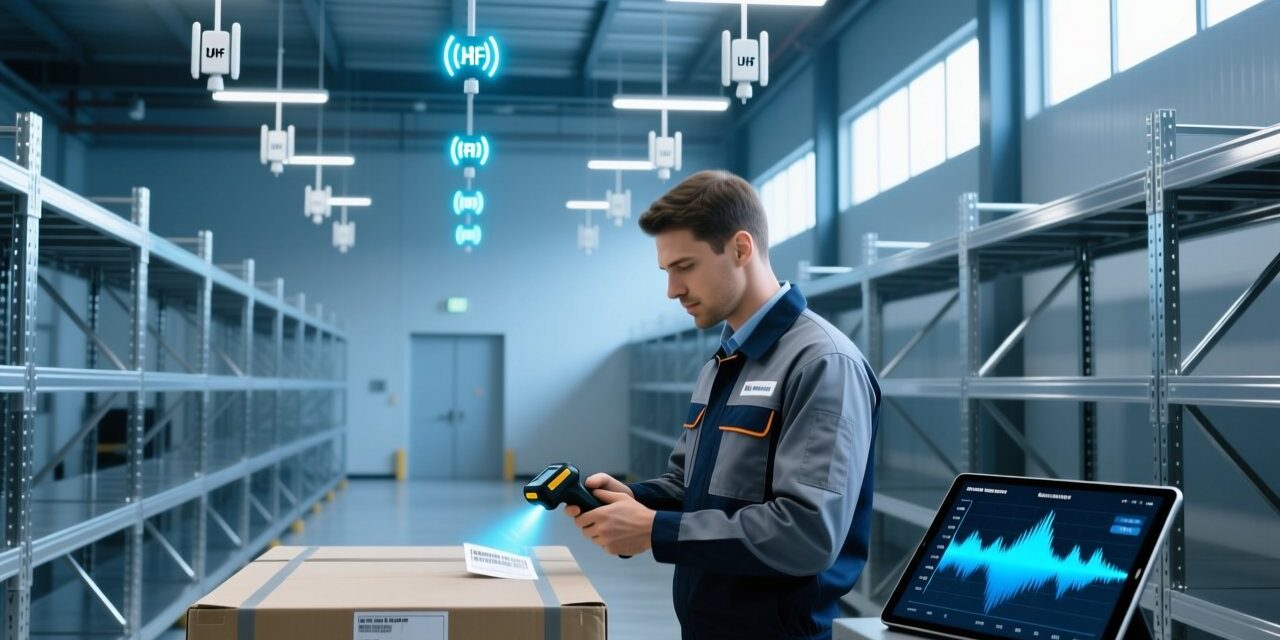 blog-cover-1784527069887 RFID site survey with handheld scanner and heatmap on tablet in a warehouse